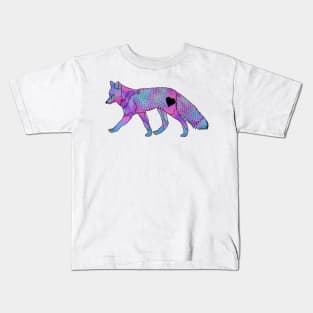 Fox Heart Rainbow Kids T-Shirt